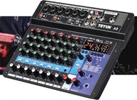Mesa de Som Teyun A8: Digital 8 Canais com Bluetooth, USB e Reverb Profissional - imagem 1