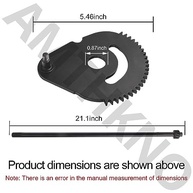 Kit Eixo Direção 5/8" + Engrenagem Setorial MTD Troy Bilt - Peças de Reposição Essenciais - imagem 3