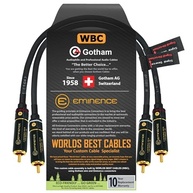 Cabos RCA Gotham GAC-4/1 Star Quad: Som Impecável e Direcional para Audiófilos - imagem 2