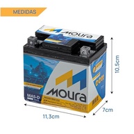 Bateria Moura AGM VR-LA MA5-D 12V 5Ah para Motos - Polo Direito - Pronta Entrega - imagem 3