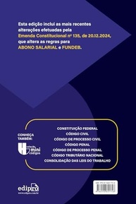 Constituição Federal 2025: Edição Essencial para Profissionais do Direito - Atualizada EC 135 e Reforma Tributária - imagem 2