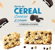 Nutry Barra De Cereais Cookies & Cream 20G - Display Com 24 Unidades - Com 3 Cereais E Cookies - imagem 4