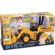 Trator Carregadeira Still Amarelo 42cm - Diversão e Aprendizado Garantidos! - imagem 4