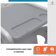 Cadeirão 2 em 1 com Mesinha Baby Style Cinza - Conforto e Diversão até 18kg - imagem 5