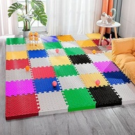 Kit 12 Tapetes Tatames Coloridos Eva 50x50cm com Borda - Segurança e Diversão para Crianças - imagem 3