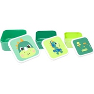 Kit 3 Potinhos Buba Zoo Dino - Seguro, Prático e Divertido para Refeições do Bebê - imagem 4
