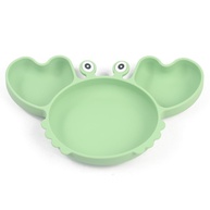Pratinho Caranguejo com Divisória e Ventosa Silicone - Seguro e Divertido para Bebês - imagem 1