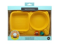 Marcus & Marcus Prato Amarelo Moderno com Divisória e Sucção - Ideal para Refeições Organizadas e Seguras - imagem 4