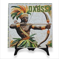 Quadro Oxossi Orixá do Conhecimento - Decoração Espiritual Quadrinho - imagem 1