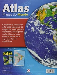 Atlas Ciranda Cultural: Mapas do Mundo Completo e Multicores - imagem 3