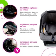 Bebê Conforto Cosco Kids Wizz Cinza Mescla: Segurança e Conforto do Nascimento aos 13kg - imagem 5