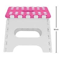 Banqueta Multiuso Dobrável Rosa - Leve, Prática e Estilosa para Qualquer Ambiente - imagem 3