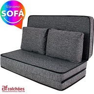 Puff Colchonete Dobrável 3 em 1 com Travesseiro - Sofá Cama Confortável e Versátil para Casa e Viagem - imagem 5