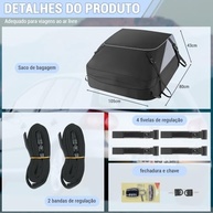 Bagageiro de Teto Impermeável Dobrável: Aumente o Espaço do Seu Carro com Segurança e Estilo! - imagem 3
