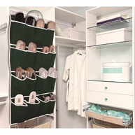 Sapateira de Pendurar Porta Vertical com 20 Bolsos - Organizador Dobrável em Tecido Respirável Antimofo - imagem 3