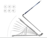 Suporte para Notebook em Alumínio Dobrável e Ajustável Ergonômico | Altura Regulável para Laptops 10" a 17" e Celulares - imagem 5