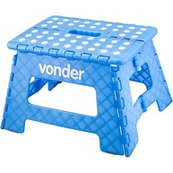Banqueta Plástica Dobrável Vonder Azul - Leve, Prática e Resistente para Camping, Pescaria e Uso Doméstico - imagem 5