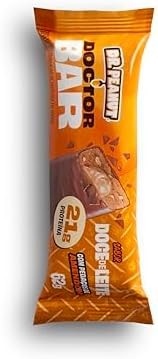 Doctor Peanut Display Barra de Proteína Doctor Bar Sabor Doce de Leite 62g - 8 un - 21g Proteína - imagem 2