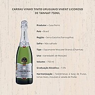 Espumante Moscatel Casa Perini: Doce e Refrescante 750ml - imagem 3