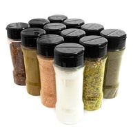 12 Potes de Tempero com Tampa Dosadora e Etiquetas - Conservação e Organização na Cozinha - imagem 2