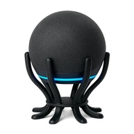 Suporte Echo Dot 4ª e 5ª Geração TimeClick com LED Azul - Base Aranha Moderna em PLA Ecológico (Preto Fosco) - imagem 2