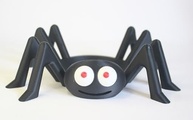 Suporte Alexa Echo Dot 4° e 5° Geração Modelo Aranha com Olhos Vermelhos - Impressão 3D - imagem 3