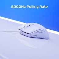 Mouse Gamer HyperX Pulsefire Haste 2 Branco: Leveza Extrema e Precisão Imbatível (53g, 26K DPI, 8000Hz) - imagem 5