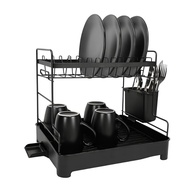 Escorredor de Louça com Drenagem Automática 2 Níveis e Porta Talheres - Praticidade e Organização na Cozinha - imagem 4