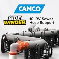 Suporte Flexível Camco Sidewinder 3m: Drenagem Perfeita para seu RV! - imagem 3