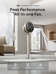 Dreo PolyFan 704S - Ventilador de Pedestal Silencioso com Controle Remoto e Oscilação Inteligente - imagem 3