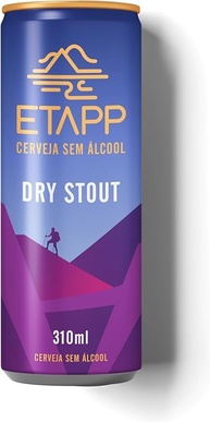 Cerveja ETAPP Dry Stout Sem Álcool, 310ml, Escura, Intensa e Encorpada, Aroma de Café e Toque Tostado, Ideal Para Pós-Treino, Sabor Marcante - imagem 1