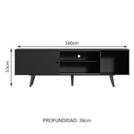 Rack Madesa Dubai para TV até 65" com Design Moderno Rustic - Estilo Contemporâneo - imagem 4