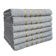 Kit 4 Toalhas de Banho 100% Algodão Premium Dubai - 70x130cm Cinza - imagem 1