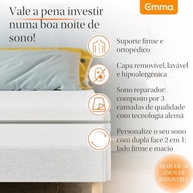 Colchão Casal Emma Duo Comfort 138x188cm - Dupla Face Macia e Firme com 10 Anos Garantia - imagem 1