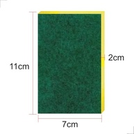 Esponja Multiuso Dupla Face Verde e Amarela - 10 Unidades | Limpeza Eficiente e Duradoura com Bucha Resistente para Cozinha e Banheiro - Flytex - imagem 4