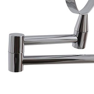 Mor Espelho de Aumento Dupla Face Articulado - Inox Cinza | Visão Clara e Precisa para Maquiagem e Cuidados Pessoais - imagem 4