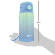 Copo Térmico Buba com Canudo - Parede Dupla Azul Claro - imagem 3