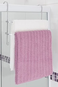 Porta Toalha Duplo com 2 Ganchos Cromado – Sem Furo, Design Moderno e Prático para Banheiro - imagem 3