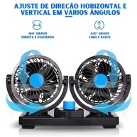 Ventilador Automotivo Duplo 12V EMLI: Frescor e Conforto para Seu Carro ou Caminhão - imagem 5