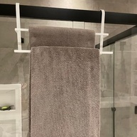 Suporte Toalheiro Duplo para Box - Banheiro Reforçado com Design Moderno - imagem 2