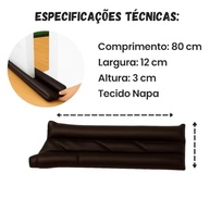 Protetor Veda Porta Duplo 80cm: Adeus Insetos, Poeira e Frio! 🚪✨ - imagem 5