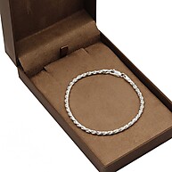 Pulseira Prata 925 Malha Corda: Estilo e Durabilidade - imagem 2