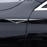 Emblema Lateral 3D Metal Liga de Zinco para Carro - Elegância e Durabilidade (Prata/Preto) - imagem 4