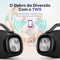 Caixa de Som Bluetooth SABALA DR-909 Boombox 200W RMS - Som Imersivo e Bateria de Longa Duração - imagem 5