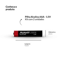 Pilhas AAA Avant Use: Energia Duradoura! - imagem 2