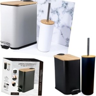 Escova para Vaso Sanitário Inox com Base de Bambu - Design Elegante e Higiene Duradoura - imagem 4