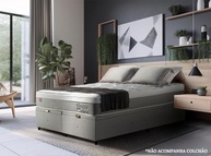 Box Baú Premium em Linho Cinza Queen Size - Design Sofisticado e Conforto Duradouro - imagem 3