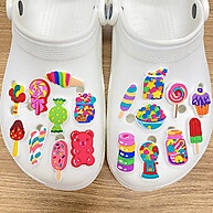 Encantos de Sapato MEIDJ Série Sorvete 38 Estilos – Decoração Fofa e Durável - imagem 1
