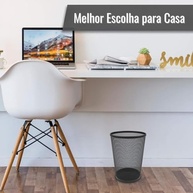 Lixeira Preta 16 Litros Aramada – Cesto de Lixo Decorativo e Durável para Todos os Ambientes - imagem 5