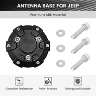 Anina Capa de Base de Antena Premium para Jeep Wrangler JK/JL/JT - Aço ABS Elegante e Durável - imagem 5